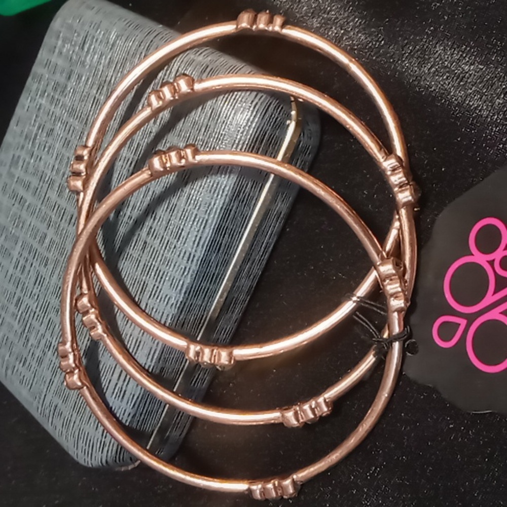 Paparazzi 3 copper bangle bracelets